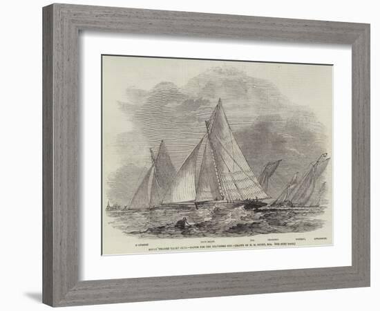 Royal Thames Yacht Club, Match for the Belvidere Cup-Nicholas Matthews Condy-Framed Giclee Print