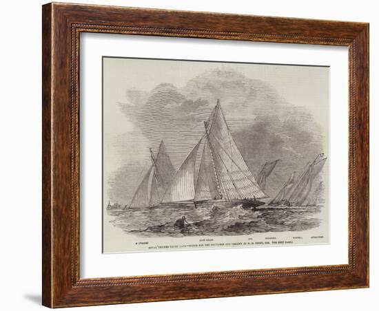 Royal Thames Yacht Club, Match for the Belvidere Cup-Nicholas Matthews Condy-Framed Giclee Print