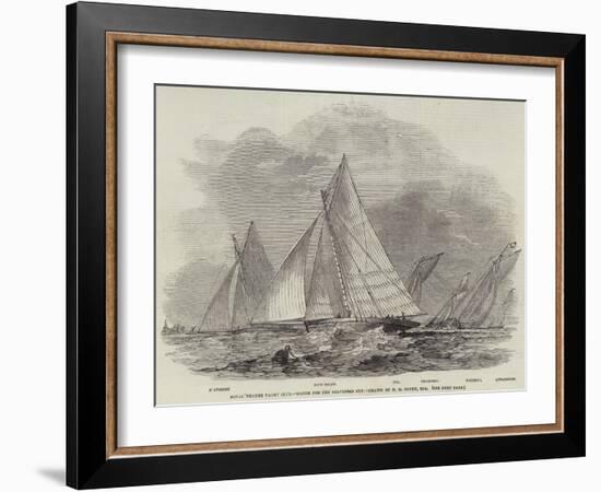 Royal Thames Yacht Club, Match for the Belvidere Cup-Nicholas Matthews Condy-Framed Giclee Print