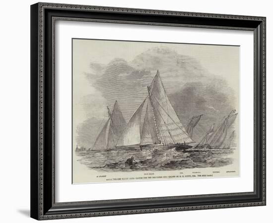 Royal Thames Yacht Club, Match for the Belvidere Cup-Nicholas Matthews Condy-Framed Giclee Print