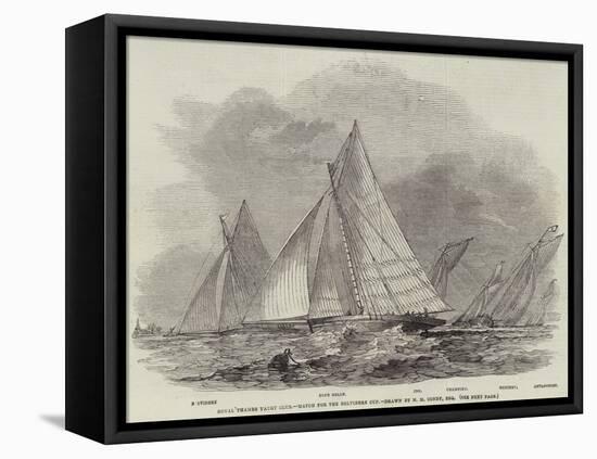 Royal Thames Yacht Club, Match for the Belvidere Cup-Nicholas Matthews Condy-Framed Premier Image Canvas