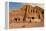 Royal Tombs at Ancient Nabatean City of Petra, Wadi Musa, Ma'an Governorate, Jordan-null-Framed Premier Image Canvas