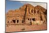 Royal Tombs at Ancient Nabatean City of Petra, Wadi Musa, Ma'an Governorate, Jordan-null-Mounted Photographic Print