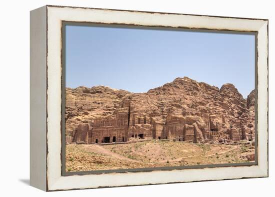 Royal Tombs, Petra, Jordan, Middle East-Richard Maschmeyer-Framed Premier Image Canvas