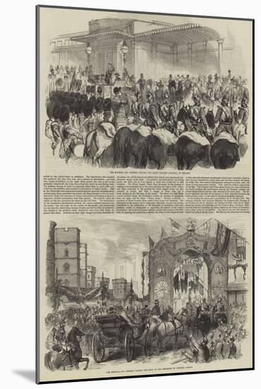 Royal Visit of Napoleon III-null-Mounted Giclee Print