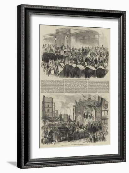 Royal Visit of Napoleon III-null-Framed Giclee Print