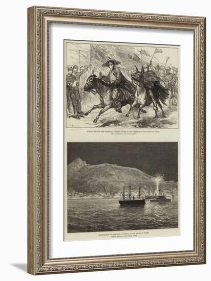 Royal Visit to Gibraltar-null-Framed Giclee Print