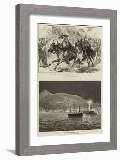 Royal Visit to Gibraltar-null-Framed Giclee Print