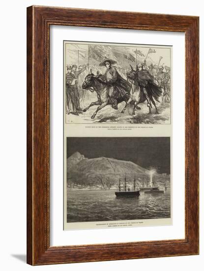 Royal Visit to Gibraltar-null-Framed Giclee Print