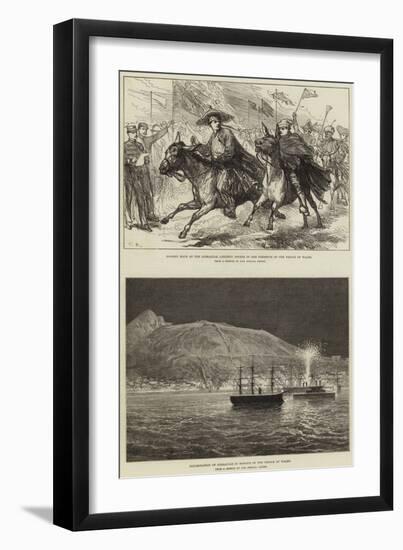 Royal Visit to Gibraltar-null-Framed Giclee Print