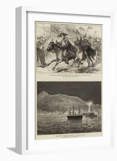 Royal Visit to Gibraltar-null-Framed Giclee Print