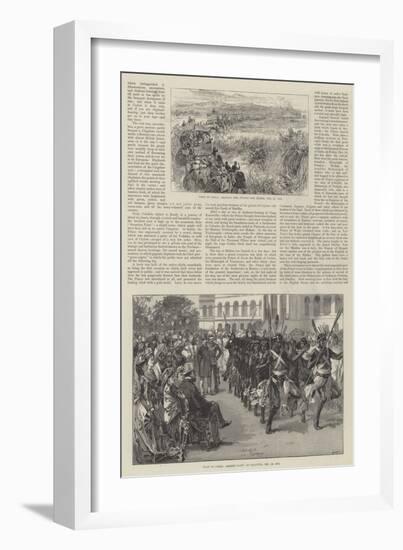 Royal Visit to India-William Heysham Overend-Framed Giclee Print