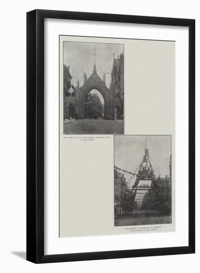 Royal Visit to Manchester-null-Framed Giclee Print