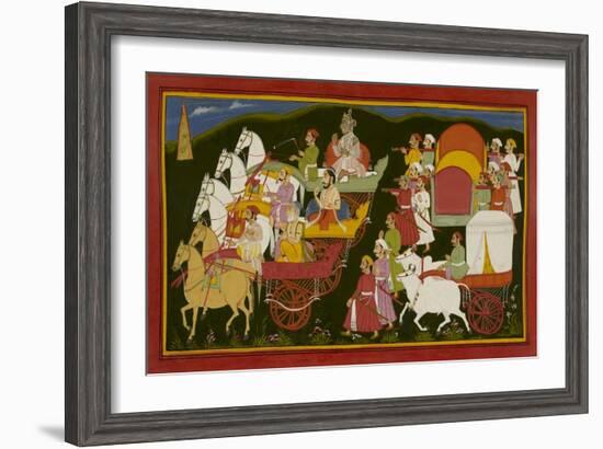 Royal Visitors Return To the Palace-null-Framed Giclee Print