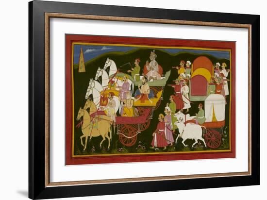 Royal Visitors Return To the Palace-null-Framed Giclee Print