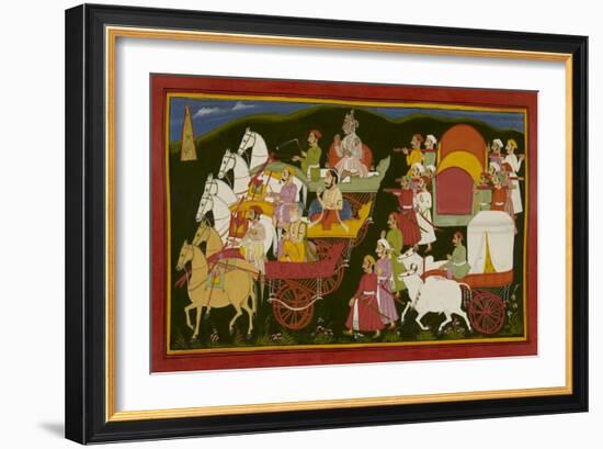 Royal Visitors Return To the Palace-null-Framed Giclee Print