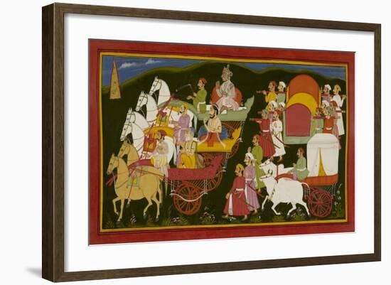 Royal Visitors Return To the Palace-null-Framed Giclee Print