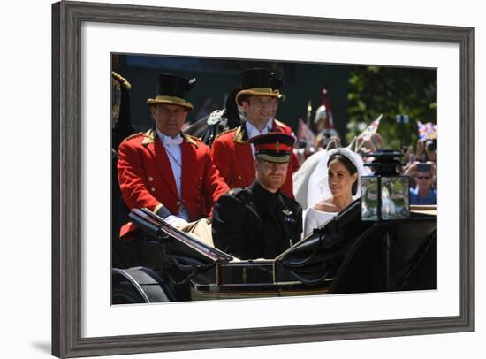 Royal Wedding of Prince Harry and Meghan Markle-Associated Newspapers-Framed Photo