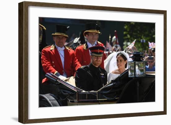 Royal Wedding of Prince Harry and Meghan Markle-Associated Newspapers-Framed Photo