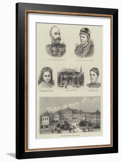 Royal Wedding of Prince Leopold and Princess Helena-Frank Watkins-Framed Giclee Print