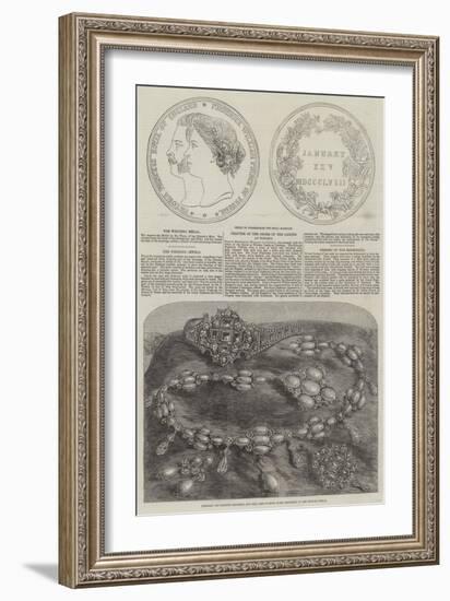 Royal Wedding of Victoria, Princess Royal, and Frederick III of Germany-null-Framed Giclee Print