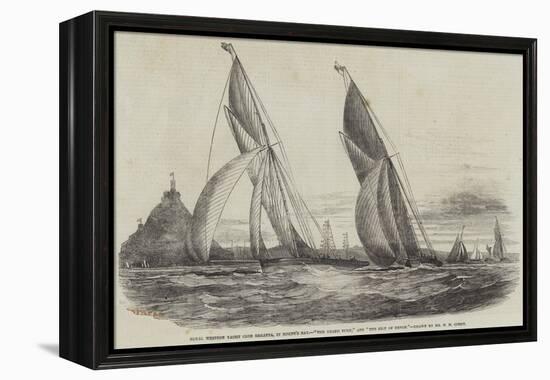 Royal Western Yacht Club Regatta, in Mount's Bay, The Grand Turk, and The Lily of Devon-Nicholas Matthews Condy-Framed Premier Image Canvas