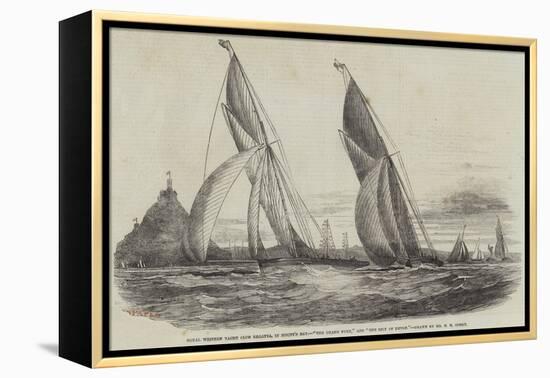 Royal Western Yacht Club Regatta, in Mount's Bay, The Grand Turk, and The Lily of Devon-Nicholas Matthews Condy-Framed Premier Image Canvas