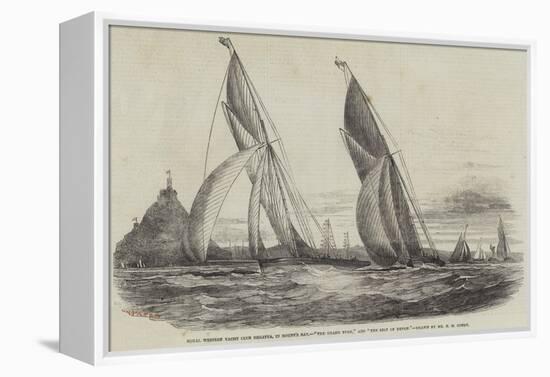 Royal Western Yacht Club Regatta, in Mount's Bay, The Grand Turk, and The Lily of Devon-Nicholas Matthews Condy-Framed Premier Image Canvas