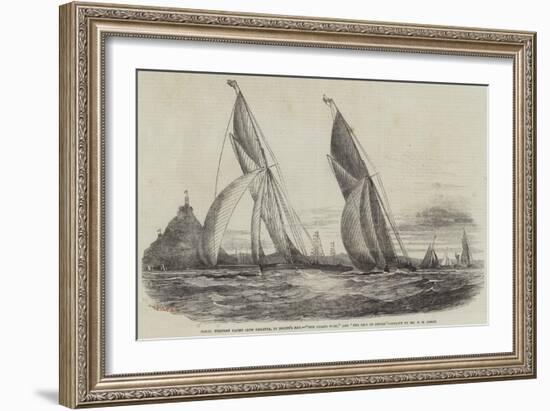 Royal Western Yacht Club Regatta, in Mount's Bay, The Grand Turk, and The Lily of Devon-Nicholas Matthews Condy-Framed Giclee Print