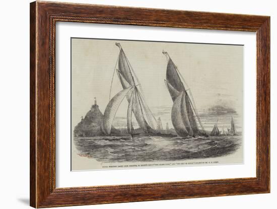 Royal Western Yacht Club Regatta, in Mount's Bay, The Grand Turk, and The Lily of Devon-Nicholas Matthews Condy-Framed Giclee Print