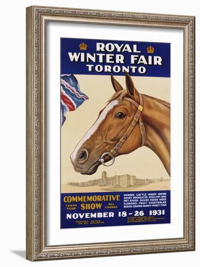 Royal Winter Fair Toronto Poster-J.B. Massie-Framed Giclee Print