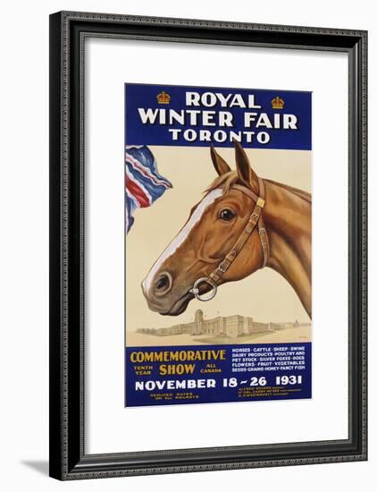 Royal Winter Fair Toronto Poster-J.B. Massie-Framed Giclee Print