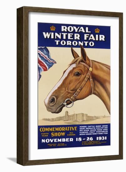 Royal Winter Fair Toronto Poster-J.B. Massie-Framed Giclee Print