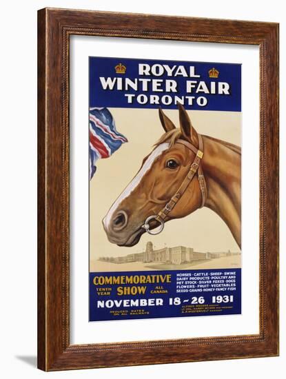 Royal Winter Fair Toronto Poster-J.B. Massie-Framed Giclee Print