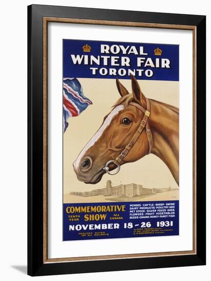 Royal Winter Fair Toronto Poster-J.B. Massie-Framed Giclee Print