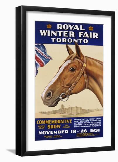 Royal Winter Fair Toronto Poster-J.B. Massie-Framed Giclee Print