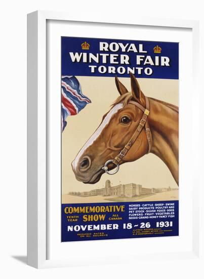 Royal Winter Fair Toronto Poster-J.B. Massie-Framed Giclee Print