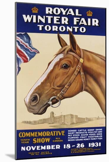 Royal Winter Fair Toronto Poster-J.B. Massie-Mounted Giclee Print