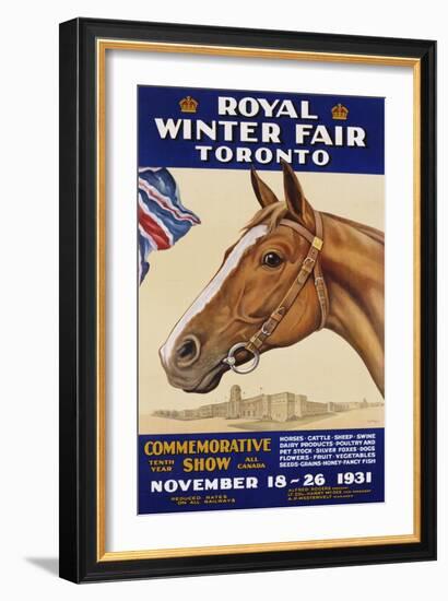 Royal Winter Fair Toronto Poster-J.B. Massie-Framed Giclee Print