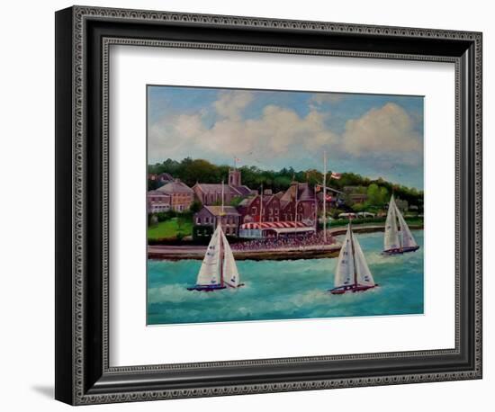 Royal Yacht Squadron, 2021 (Oil on Canvas)-Lee Campbell-Framed Giclee Print
