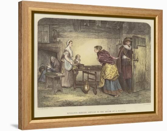 Royalists Seeking Refuge in the House of a Puritan-Marcus Stone-Framed Premier Image Canvas