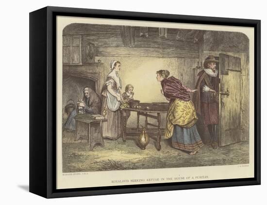 Royalists Seeking Refuge in the House of a Puritan-Marcus Stone-Framed Premier Image Canvas