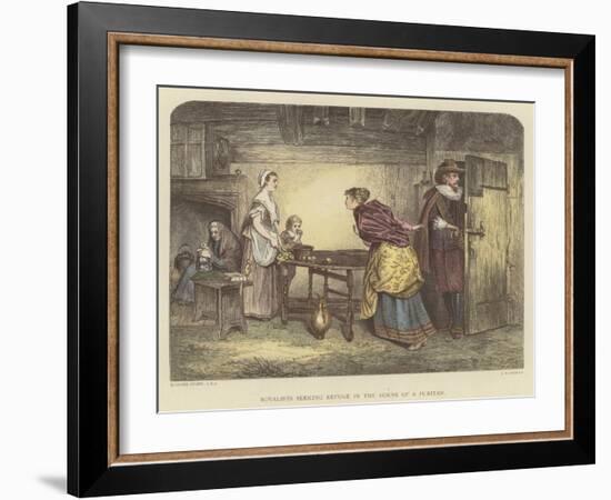 Royalists Seeking Refuge in the House of a Puritan-Marcus Stone-Framed Giclee Print