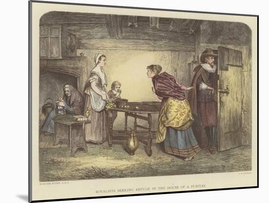 Royalists Seeking Refuge in the House of a Puritan-Marcus Stone-Mounted Giclee Print