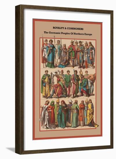 Royalty and Commoners the Germanic Peoples-Friedrich Hottenroth-Framed Art Print