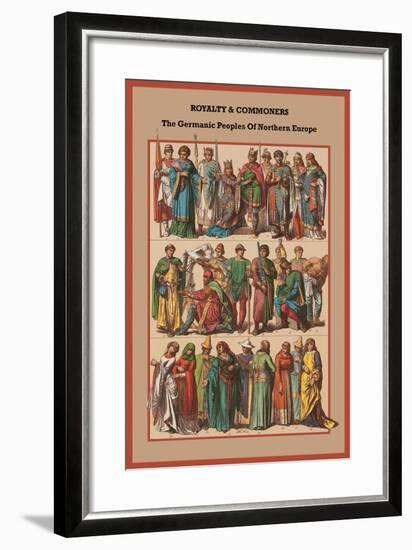 Royalty and Commoners the Germanic Peoples-Friedrich Hottenroth-Framed Art Print