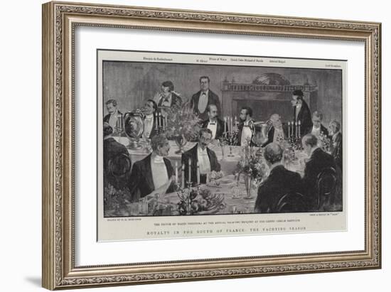 Royalty in the South of France, the Yachting Season-null-Framed Giclee Print