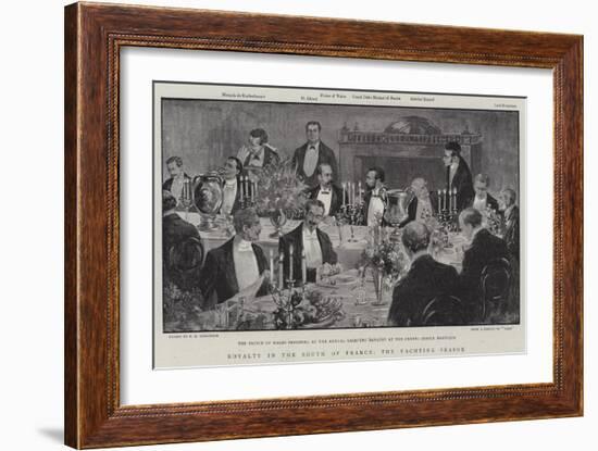 Royalty in the South of France, the Yachting Season-null-Framed Giclee Print