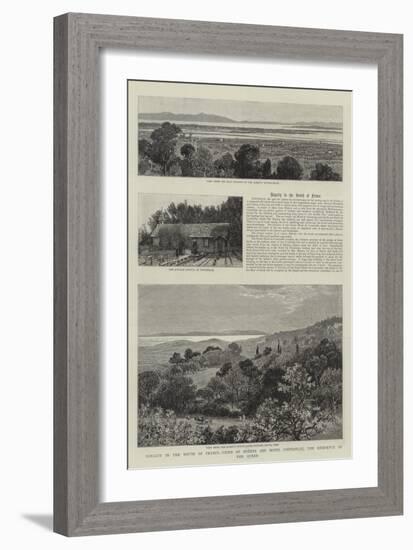 Royalty in the South of France, Views of Hyeres and Hotel Costebelle, the Residence of the Queen-null-Framed Giclee Print