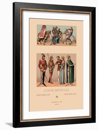 Royalty of Medieval Europe-Racinet-Framed Art Print